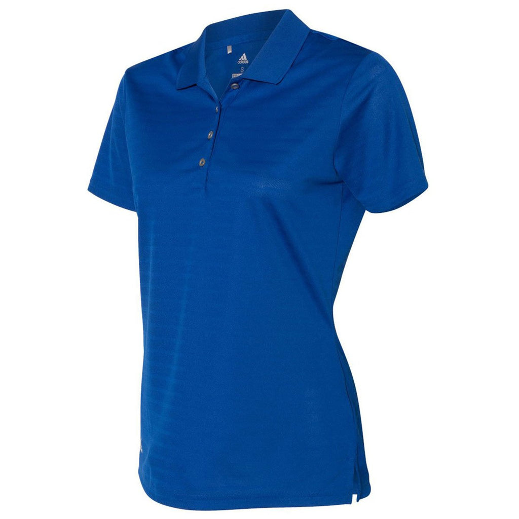 Adidas Golf Women's Collegiate Royal Shadow Stripe Sport Shirt