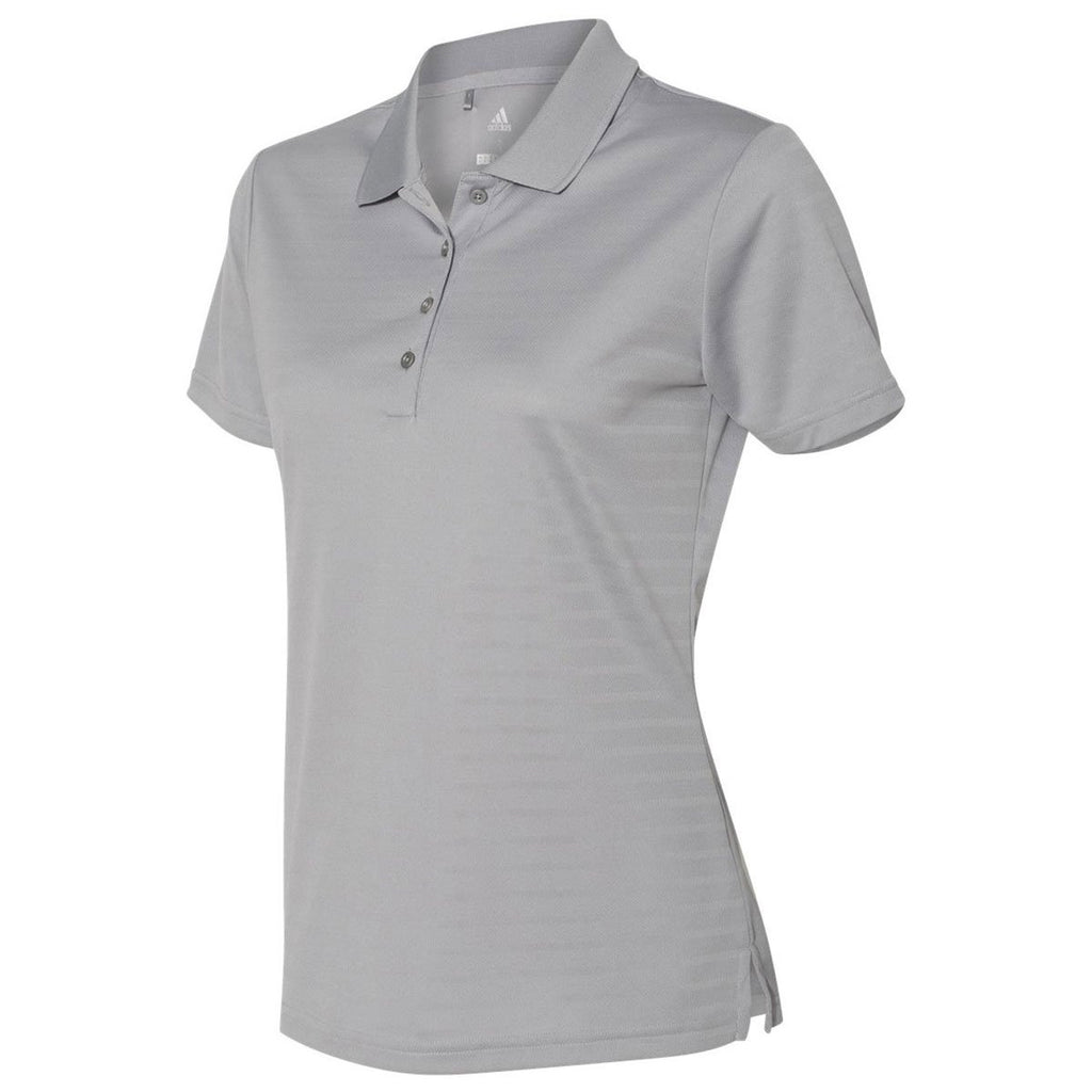 Adidas Golf Women's Mid Grey Shadow Stripe Sport Shirt