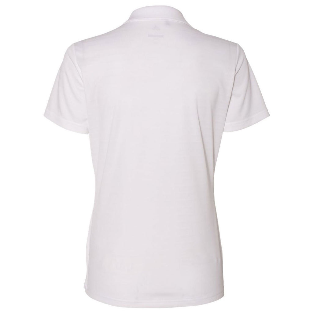 Adidas Golf Women's White Shadow Stripe Sport Shirt