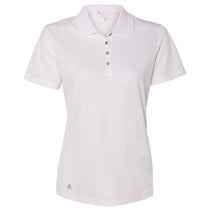 Adidas Golf Women's White Shadow Stripe Sport Shirt
