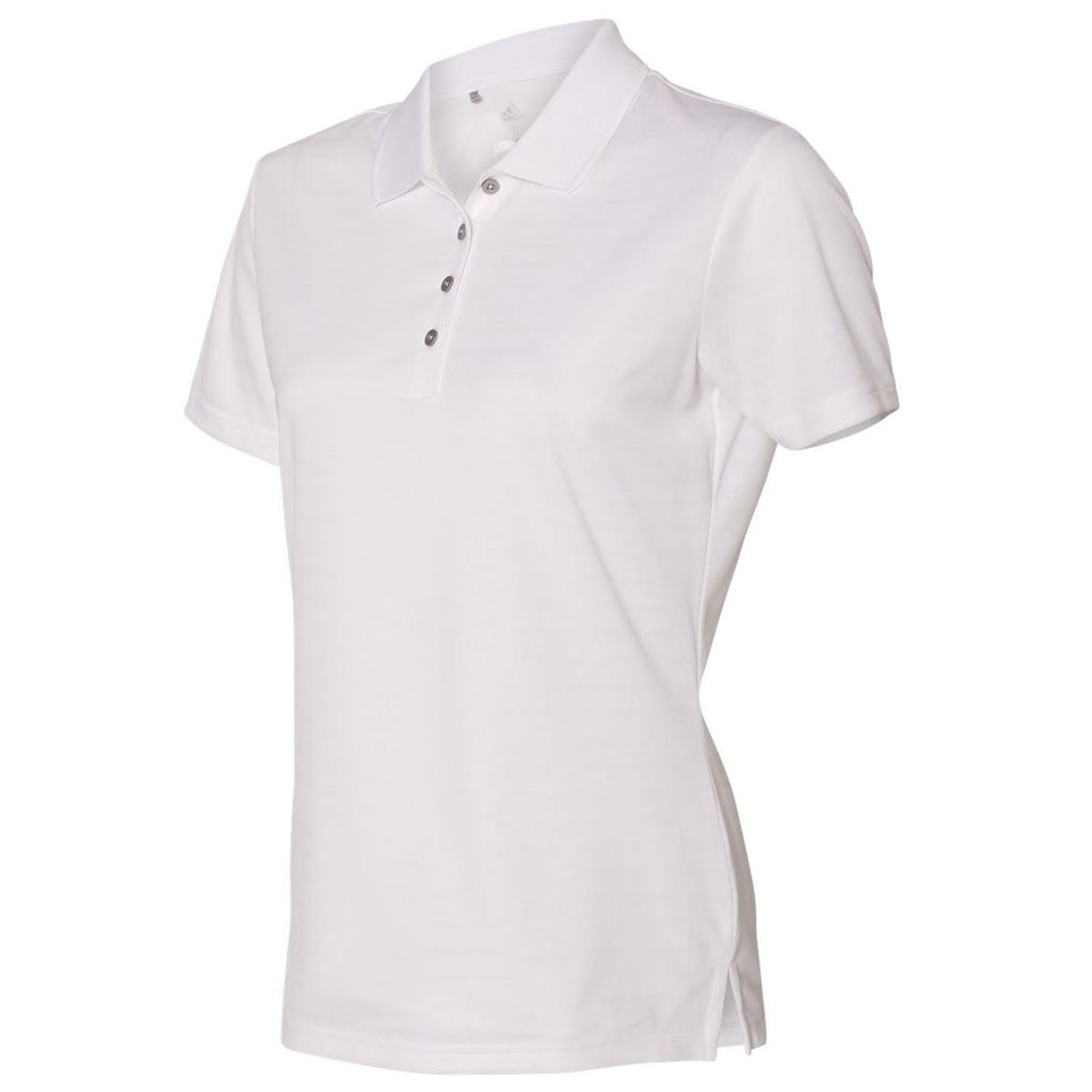 Adidas Golf Women's White Shadow Stripe Sport Shirt