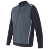 Adidas Golf Men's Navy Quarter-Zip Birdseye Fleece Pullover