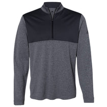 Adidas Golf Men's Black Heather/Carbon Lightweight UPF Pullover