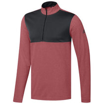 Adidas Golf Men's Power Red Heather/Carbon Lightweight UPF Pullover