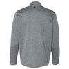Adidas Golf Men's Mid Grey Heather/Black Brushed Terry Heather Quarter-Zip