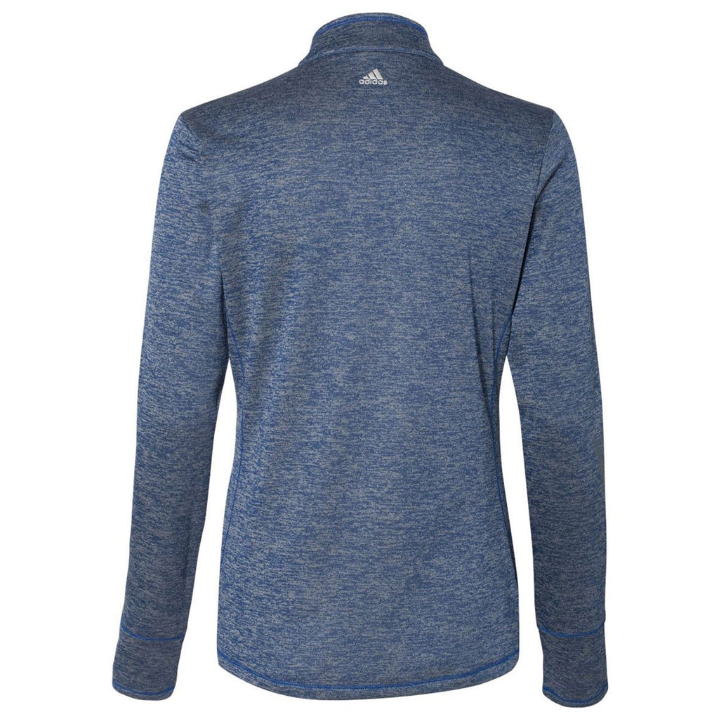Adidas Golf Women's Collegiate Royal Heather/Mid Grey Brushed Terry Heather Quarter-Zip