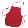 Port Authority Red Medium Length Apron