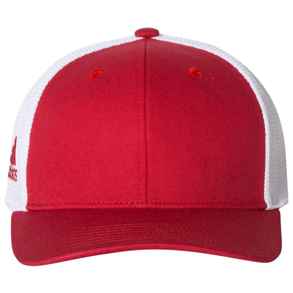 Adidas Golf Power Red/White Mesh Colorblock Cap