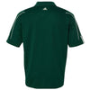 Adidas Golf Men's Collegiate Green/White Climalite 3-Stripes Cuff Sport Shirt