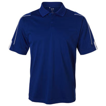 Adidas Golf Men's Collegiate Royal/White Climalite 3-Stripes Cuff Sport Shirt