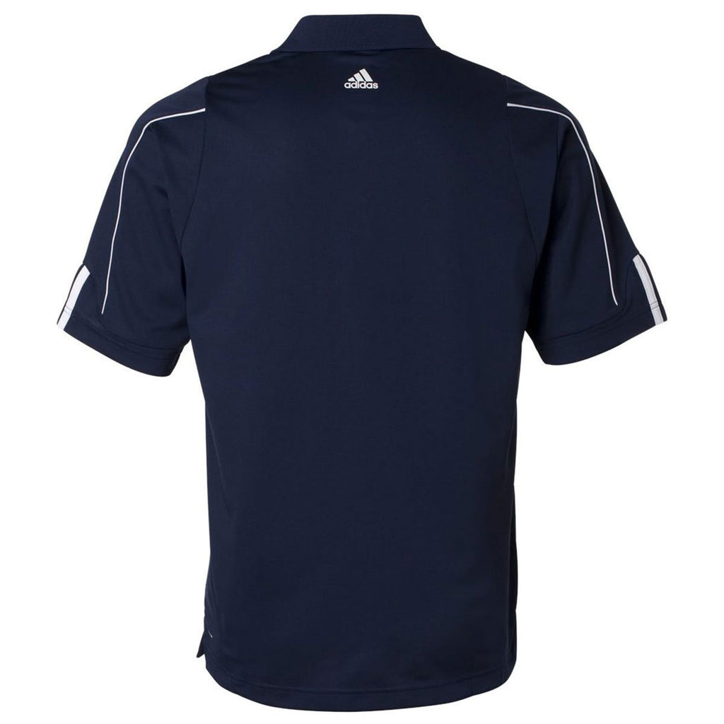Adidas Golf Men's Navy/White Climalite 3-Stripes Cuff Sport Shirt