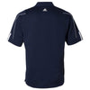 Adidas Golf Men's Navy/White Climalite 3-Stripes Cuff Sport Shirt