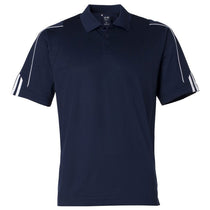 Adidas Golf Men's Navy/White Climalite 3-Stripes Cuff Sport Shirt