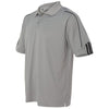 Adidas Golf Men's Zone/Black Climalite 3-Stripes Cuff Sport Shirt