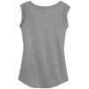 Alternative Apparel Women's Heather Grey Cap Sleeve Satin Jersey Crew T-Shirt