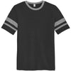 Alternative Apparel Men's Black/Smoke Sideline Vintage 50/50 Tee