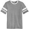 Alternative Apparel Men's Smoke/White Sideline Vintage 50/50 Tee
