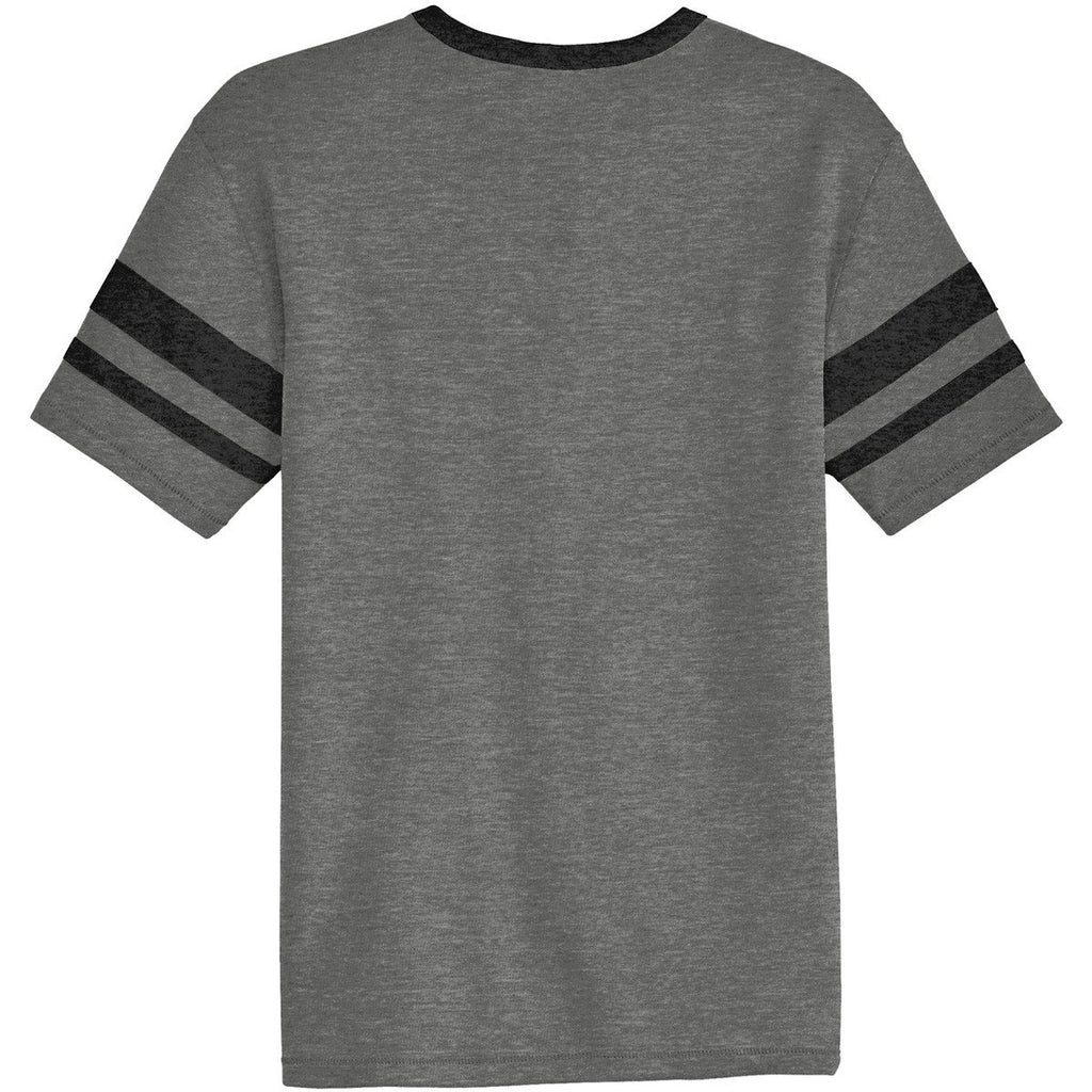 Alternative Apparel Men's Vintage Coal/Black Sideline Vintage 50/50 Tee