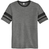 Alternative Apparel Men's Vintage Coal/Black Sideline Vintage 50/50 Tee