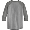 Alternative Apparel Men's Smoke/Vintage Coal Dugout 3/4-Sleeve Vintage 50/50 Tee