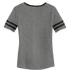 Alternative Apparel Women's Vintage Coal/Black Varsity Vintage 50/50 Tee