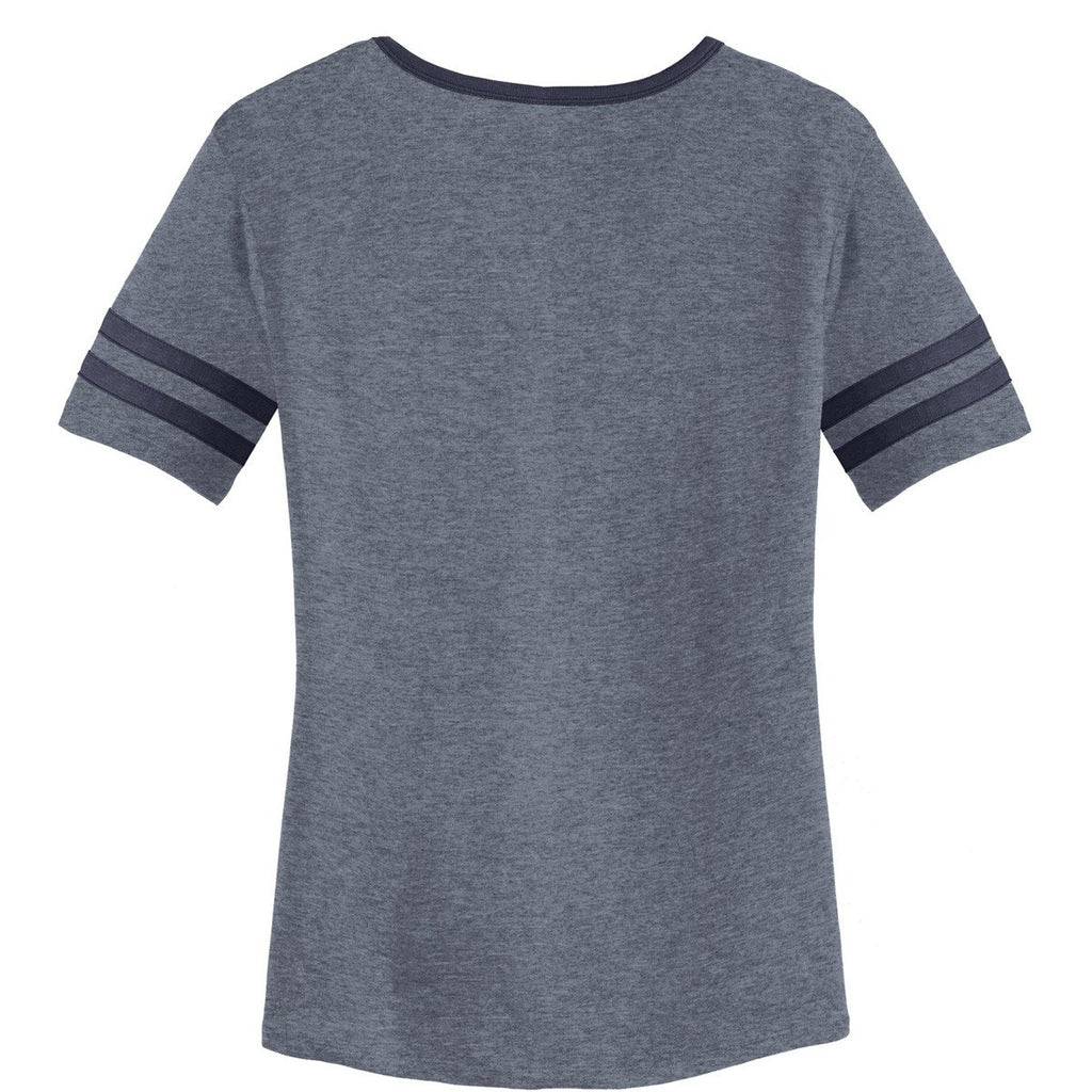 Alternative Apparel Women's Vintage Navy/Navy Varsity Vintage 50/50 Tee