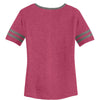Alternative Apparel Women's Vintage Pink/Vintage Coal Varsity Vintage 50/50 Tee