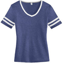 Alternative Apparel Women's Vintage Royal/White Varsity Vintage 50/50 Tee