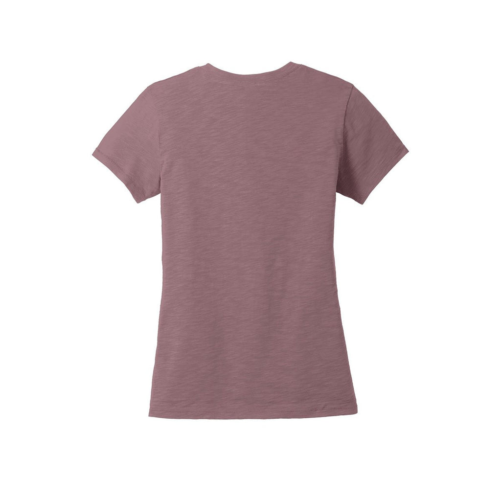 Alternative Apparel Women's Vintage Rose Weathered Slub So-Low V-Neck Tee