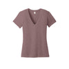 Alternative Apparel Women's Vintage Rose Weathered Slub So-Low V-Neck Tee
