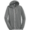 Alternative Apparel Men's Grey Rocky Eco-Fleece Full Zip Hoodie