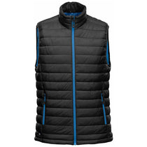 Stormtech Men's Black/Azure Blue Stavanger Thermal Vest