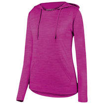 Augusta Sportswear Women's Power Pink Shadow Tonal Heather Hoodie