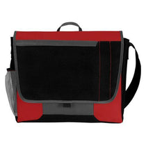Atchison Red Tri-Pocket Flap Messenger