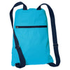 Port Authority Turquoise/Navy Canvas Cinch Pack