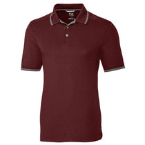 Cutter & Buck Men's Bordeaux Tall DryTec Short Sleeve Advantage Tipped Polo