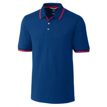 Cutter & Buck Men's Nautical/Virtual Tall DryTec Short Sleeve Advantage Tipped Polo
