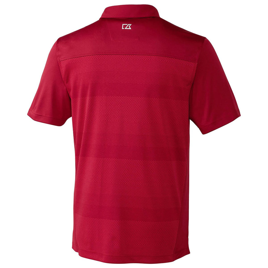 Cutter & Buck Men's Cardinal Red Cresent Polo