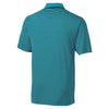 Cutter & Buck Men's Aqua/Black Tall DryTec Trevor Stripe Polo