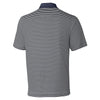 Cutter & Buck Men's Onyx/White Tall DryTec Trevor Stripe Polo