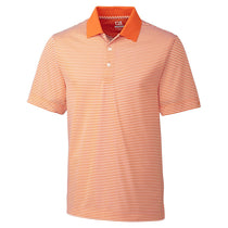 Cutter & Buck Men's Orange Burst/White Tall DryTec Trevor Stripe Polo