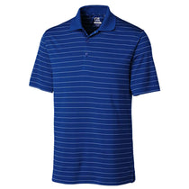 Cutter & Buck Men's Tour Blue/White Tall DryTec Frankline Stripe Polo