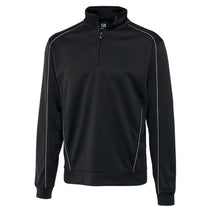Cutter & Buck Men's Black Tall DryTec Edge Half-Zip