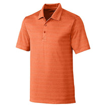 Cutter & Buck Men's College Orange Heather Tall DryTec Interbay Melange Stripe Polo