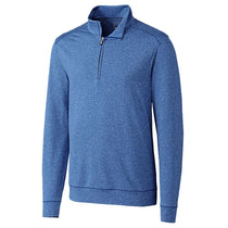 Cutter & Buck Men's Tour Blue Heather Tall Shoreline Half-Zip