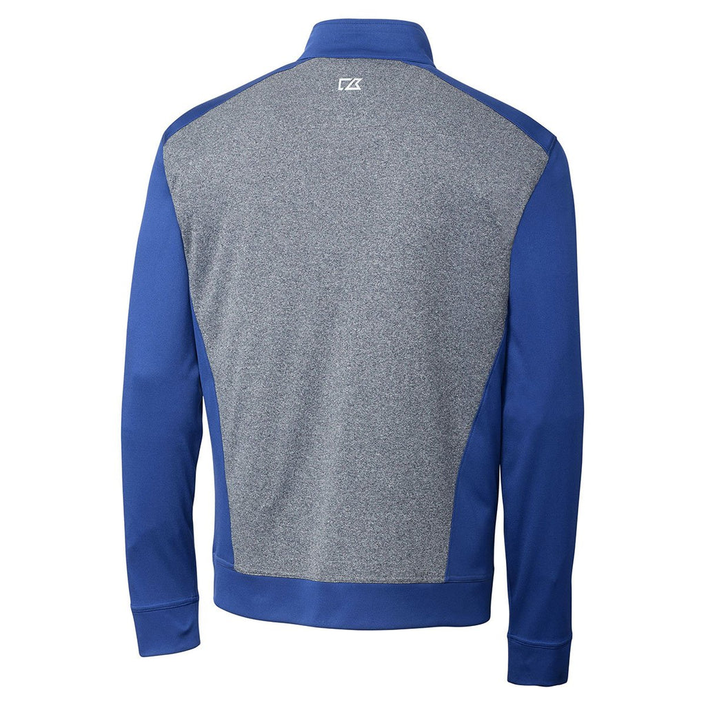 Cutter & Buck Men's Tour Blue Tall DryTec Replay Half-Zip