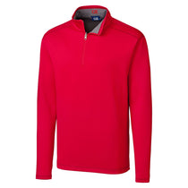 Cutter & Buck Men's Red Tall DryTec Evergreen Reversible Half-Zip