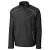 Cutter & Buck Men's Black Tall WeatherTec Beacon Half-Zip Jacket