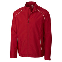 Cutter & Buck Men's Cardinal Red Tall WeatherTec Beacon Full-Zip Jacket