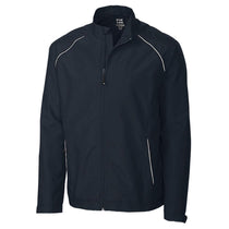 Cutter & Buck Men's Navy Blue Tall WeatherTec Beacon Full-Zip Jacket